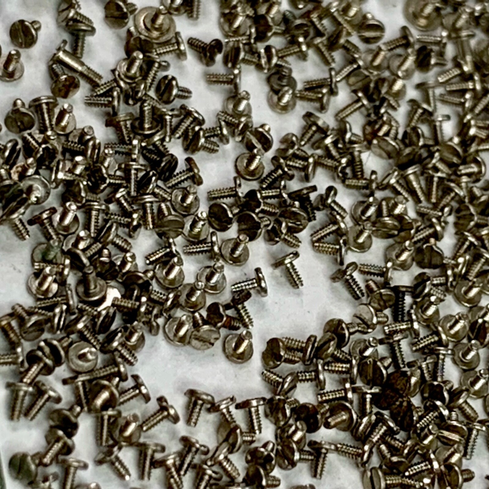 100 Watch Screws Tiny Steampunk Altered Art Parts Watchmaker Lot Repair Wrist B