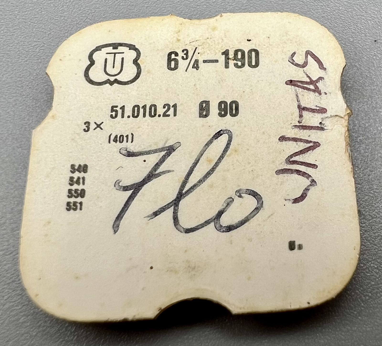 PACK 2 – UNITAS 6.75-190 WINDING STEM SWISS WATCH PART Factory Sealed NOS #M12
