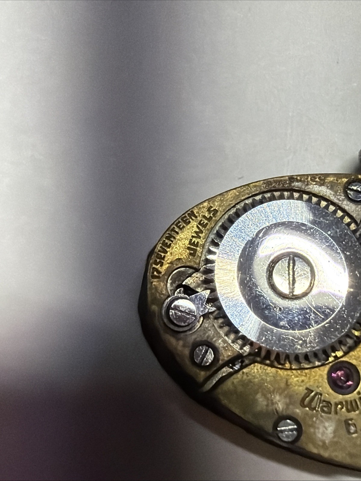 Warwick Watch Movement Cal. 225 17 jewels -6.5 W/ Dial