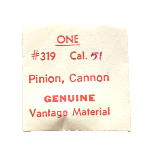 ST Standard 51 CANNON PINION SS HT 1.96 watch part 245/413 SEE INTERCHANGE LIST