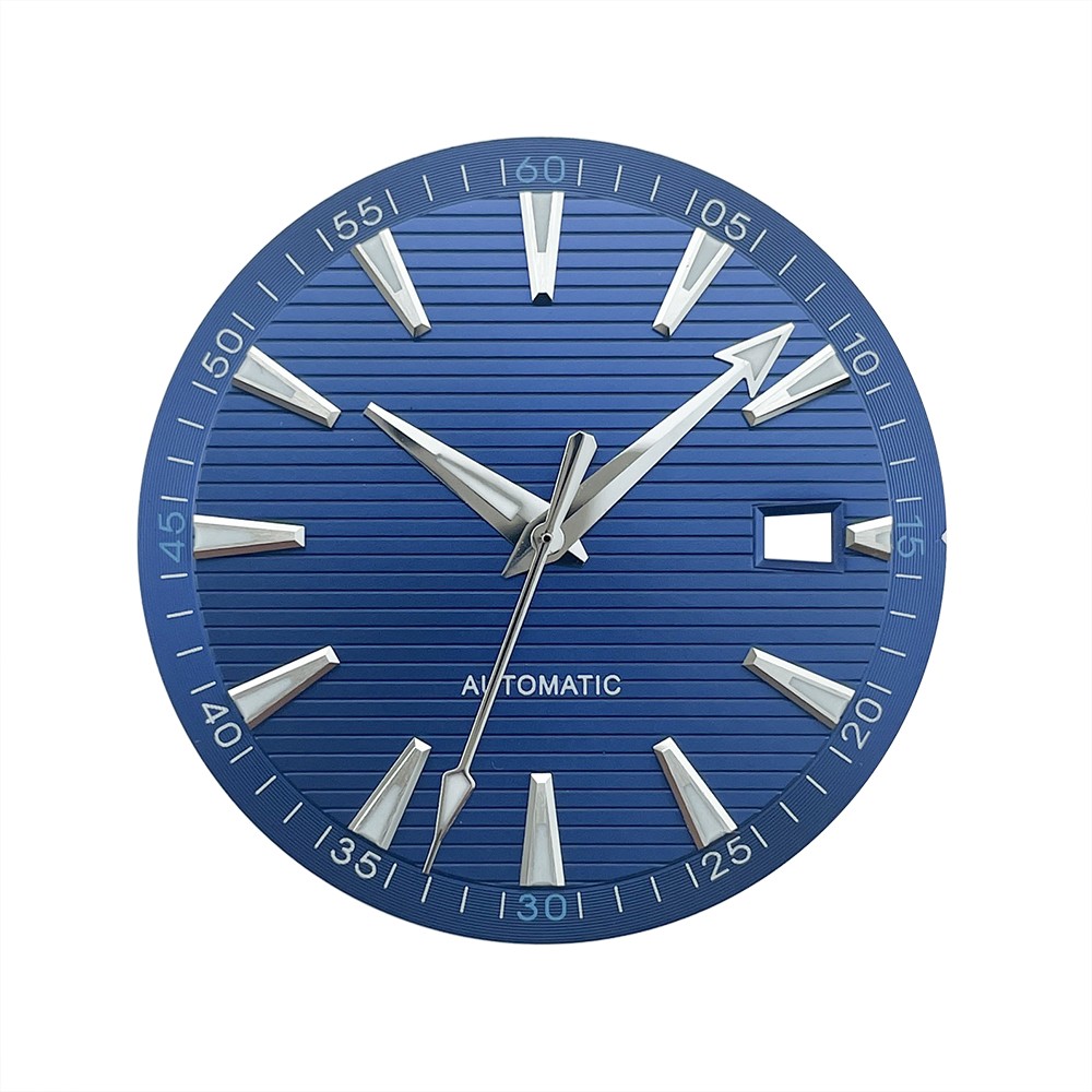 33.2mm Green Sterile Watch Dial with Hans Markers for NH35 NH35A AT150 Aqua, @3