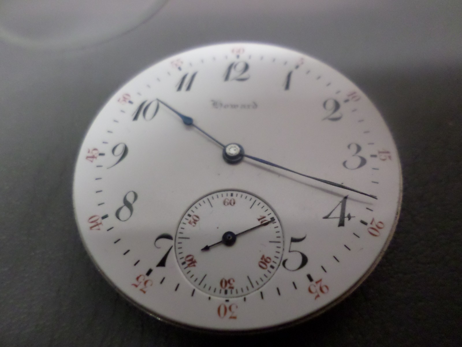 16 S HOWARD POCKET WATCH MOVEMENT 21 JEWEL W/ BOX – 5 POSITION – ADJUSTED