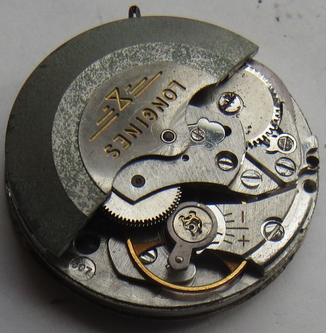 Longines Admiral automatic day & date mens wristwatch movement & dial cal. 507