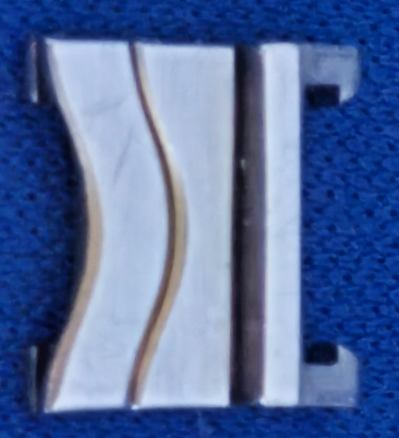 Ebel Sport Classic Wave Ladies Gold and Steel Watch Clasp End For 10mm Band