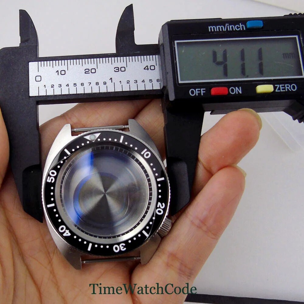 41mm Watch Case for NH35 PT5000 ETA2824 Sapphire Crystal Chapter Ring 4.1 Crown