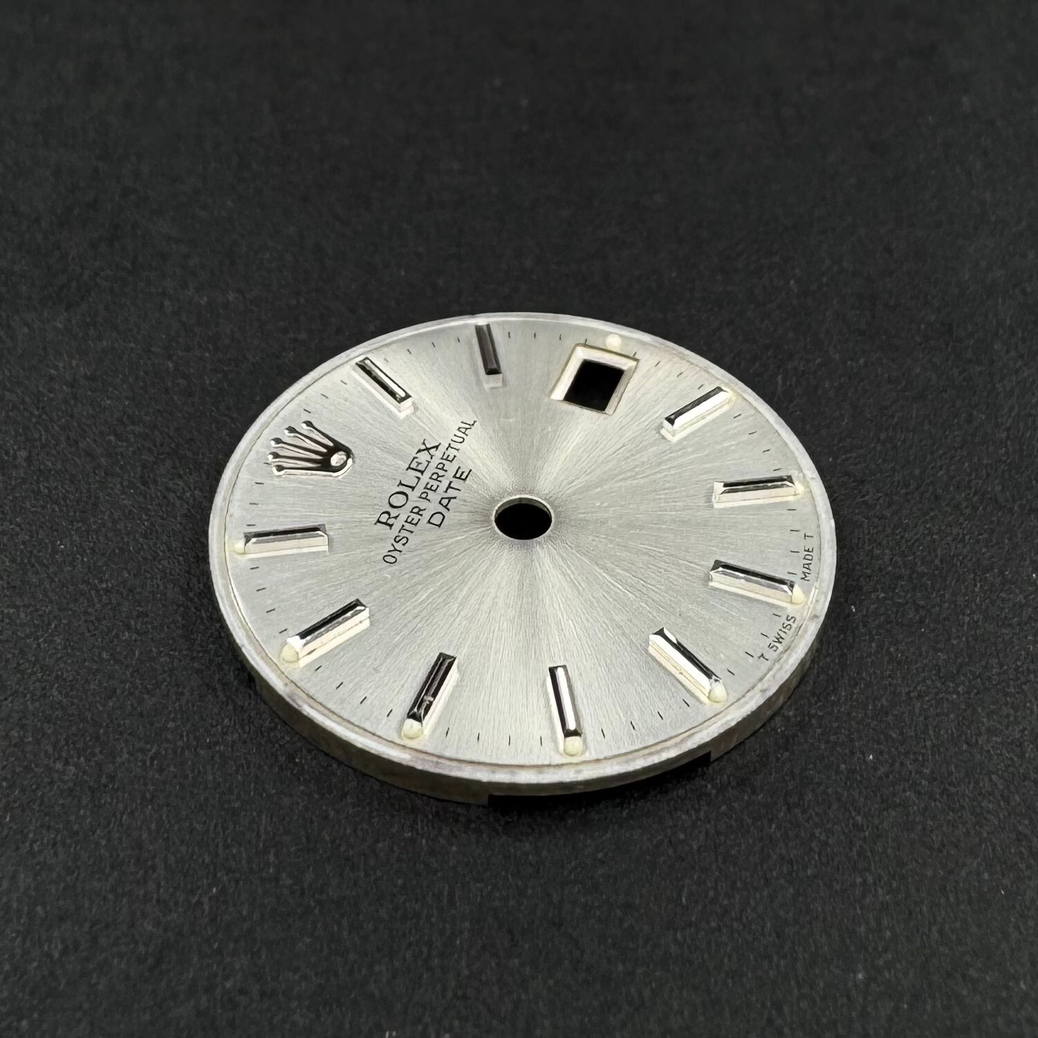 AUTHENTIC ROLEX LADIES 26MM DATE SILVER DIAL WHITE GOLD INDEX 69169