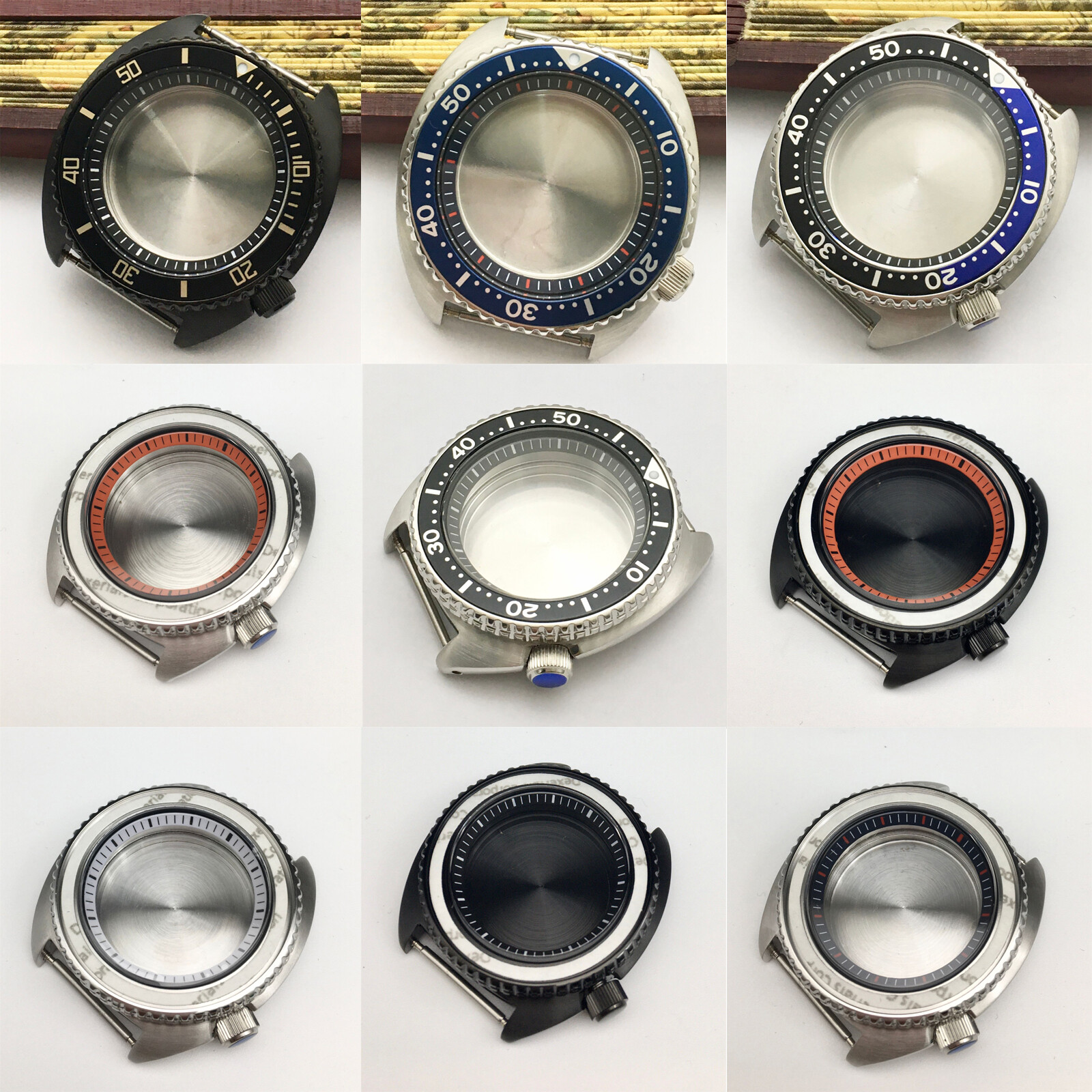 Modified Watch Case Diving Watch Case for NH35A/NH36A SKX007 Watch Movement Part