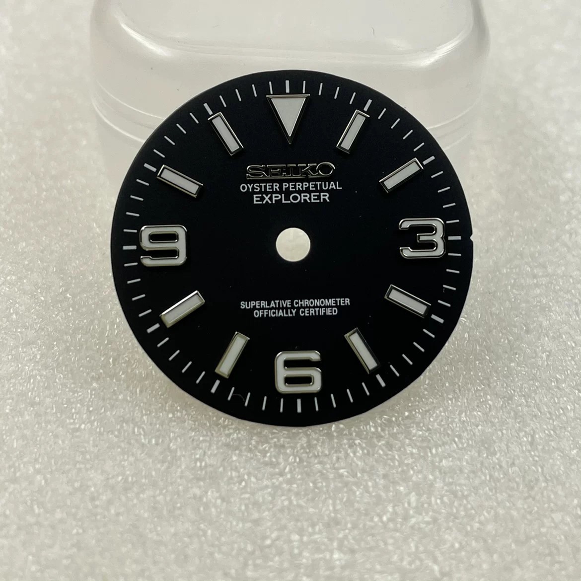 28.5mm/31mm Black Watch Dial Blue Luminous for Nh34 Nh35 Nh36 Nh38 Movement