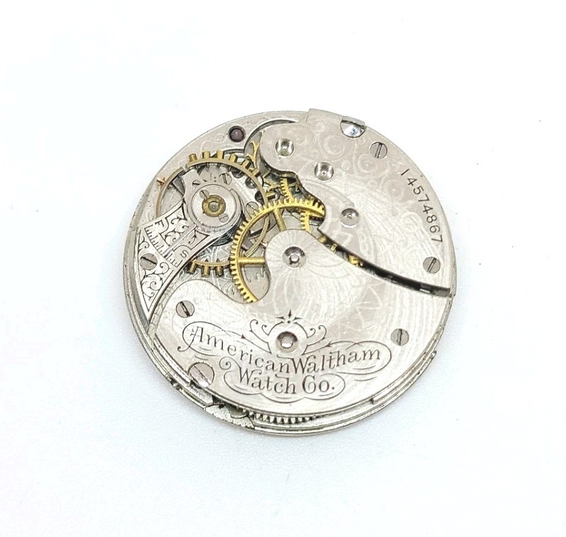 1905 Waltham Model 1891 Grade Seaside 7J 0s Pocket Watch Movement For Repair
