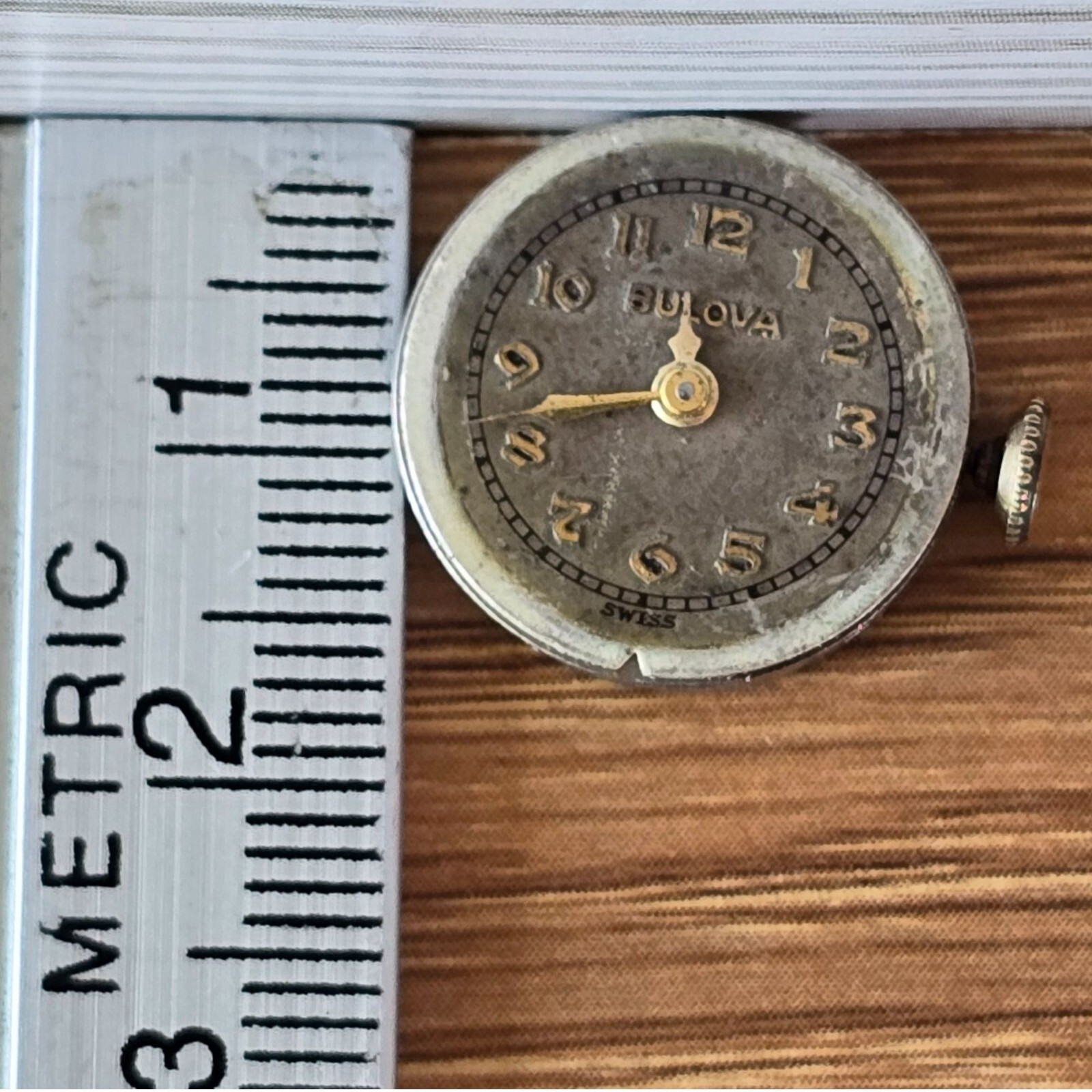 Vintage Bulova 7AM BXW 10 krgp Sterling Base Swiss Mechanical Watch Movement WP3
