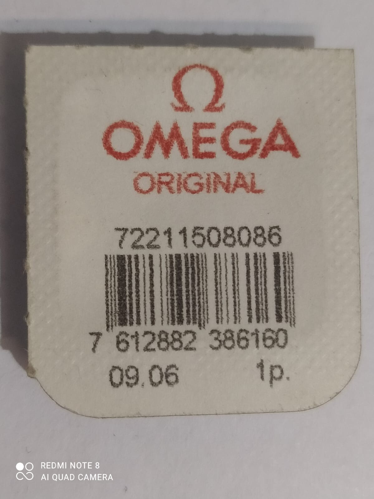 Omega 1150 parts 8086 OSCILLATING PINION omega part 72211508086 NOS