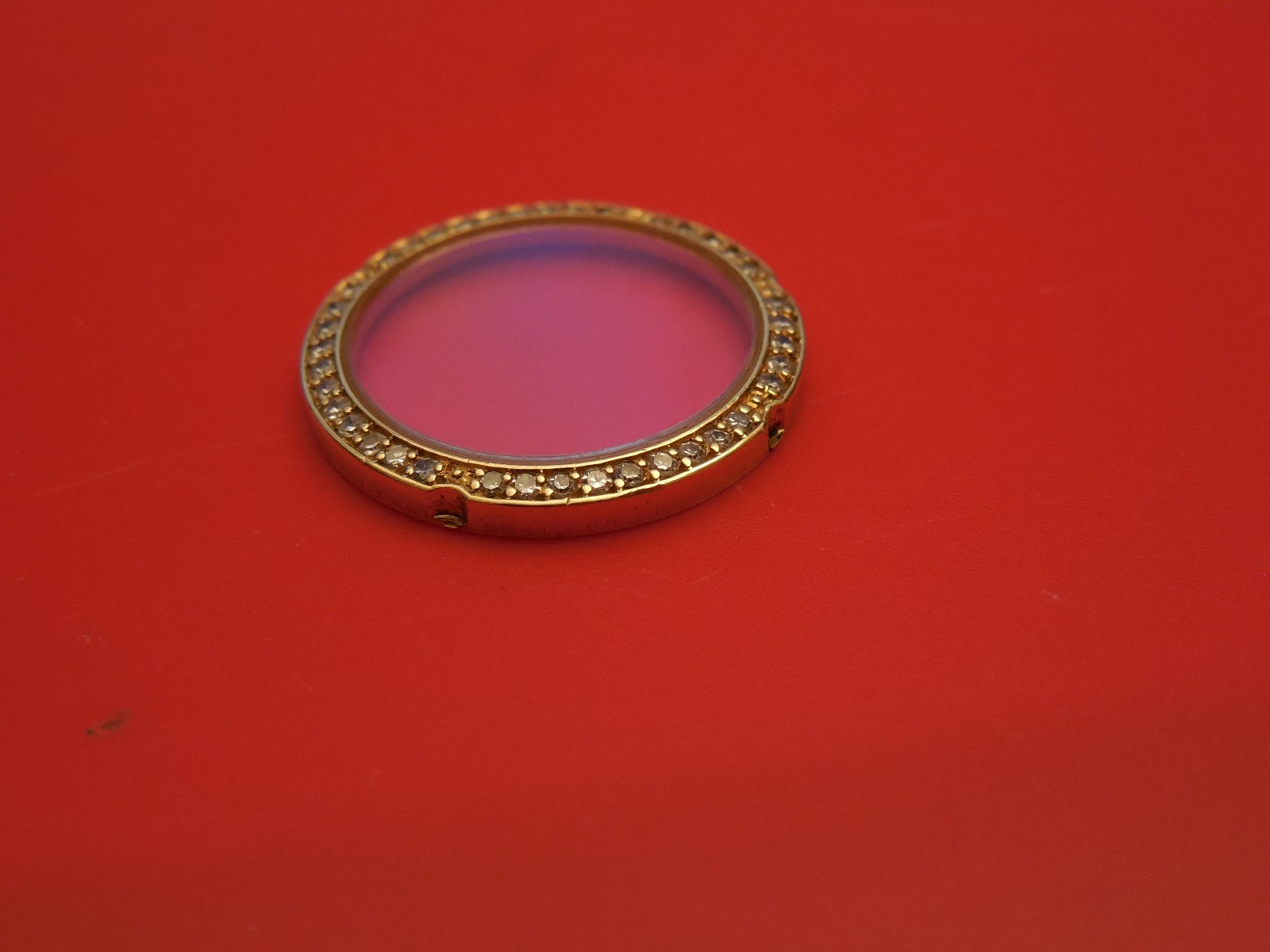 GENUINE EBEL 20MM 18K DIAMOND BEZEL WITH CRYSTAL FOR 24MM MINI SPORT CLASSIC