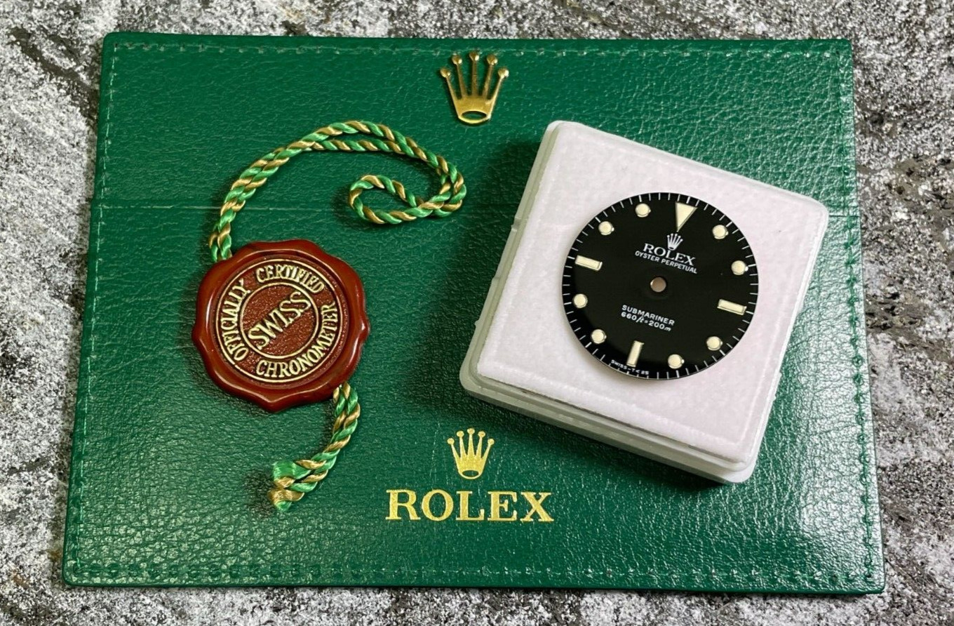 Original Pre 1978 Rolex Ref 5513 5512 Submariner Glossy Tritium Black Dial 40mm