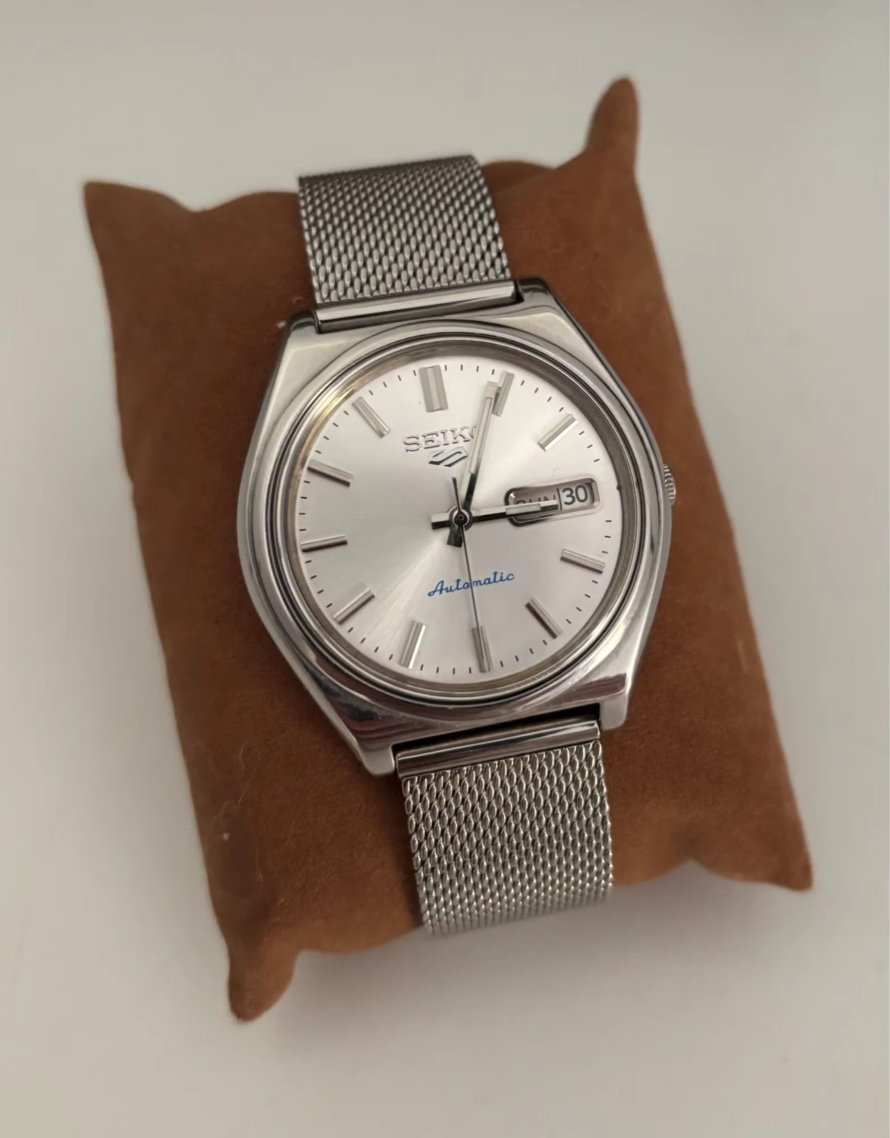 NH35 Watch Dial 28.5mm Double Calendar Luminous Sunray NH36 Movement Mod