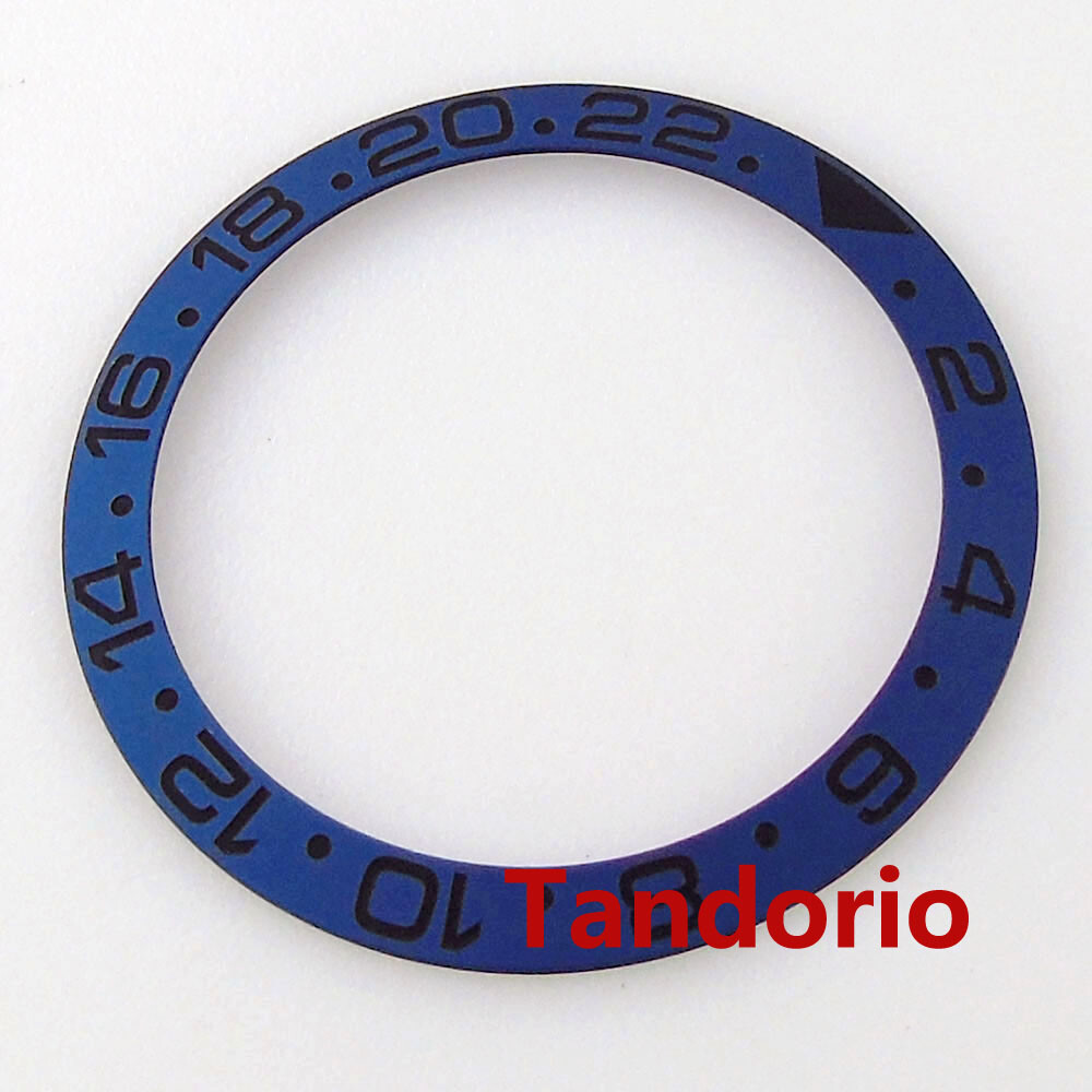 38mm*30.6mm Blue Slope Alloy Watch Bezel Insert Steel Fit SUB GMT Men’s Watch