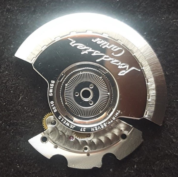 Cartier Roadster Complete Automatic Device with Gears, Bridges and Rotor Weight