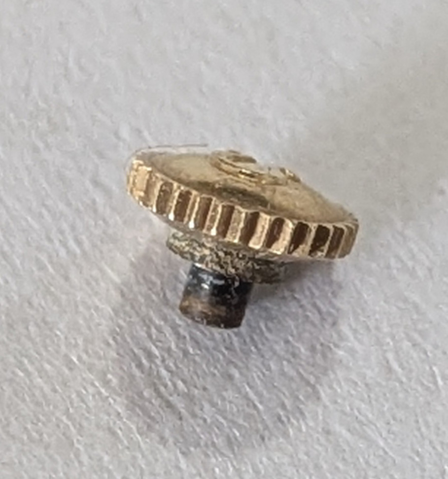 Vintage Original Omega Watch Gold Crown Logo Signed #6 Tap / 5.20mm – Crown Only