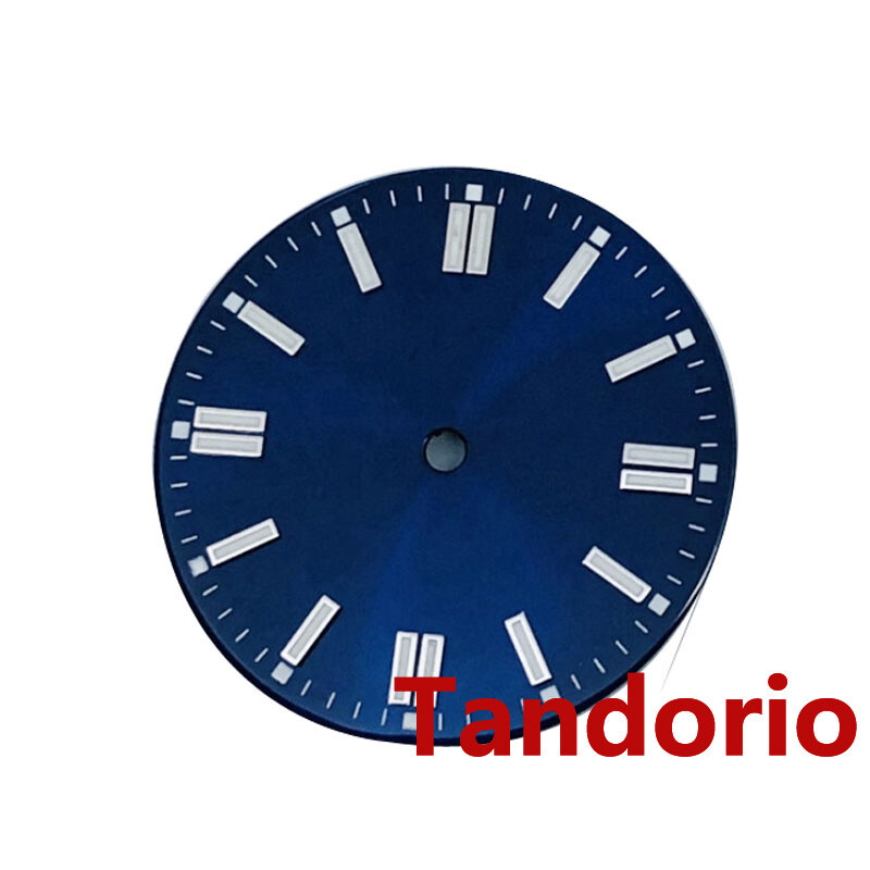 29mm black silver blue green orange yellow watch dial luminous fit NH35 NH36