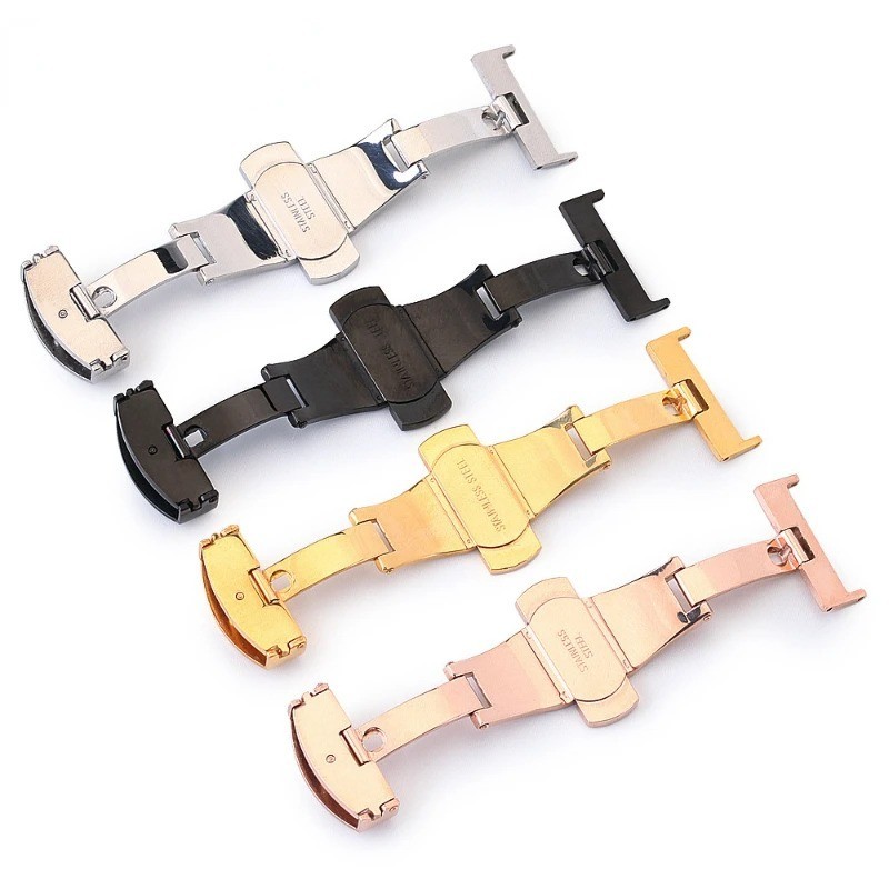 Watch Deployant Clasp | Stainless Steel Butterfly Deployment | 16mm 18mm 20mm