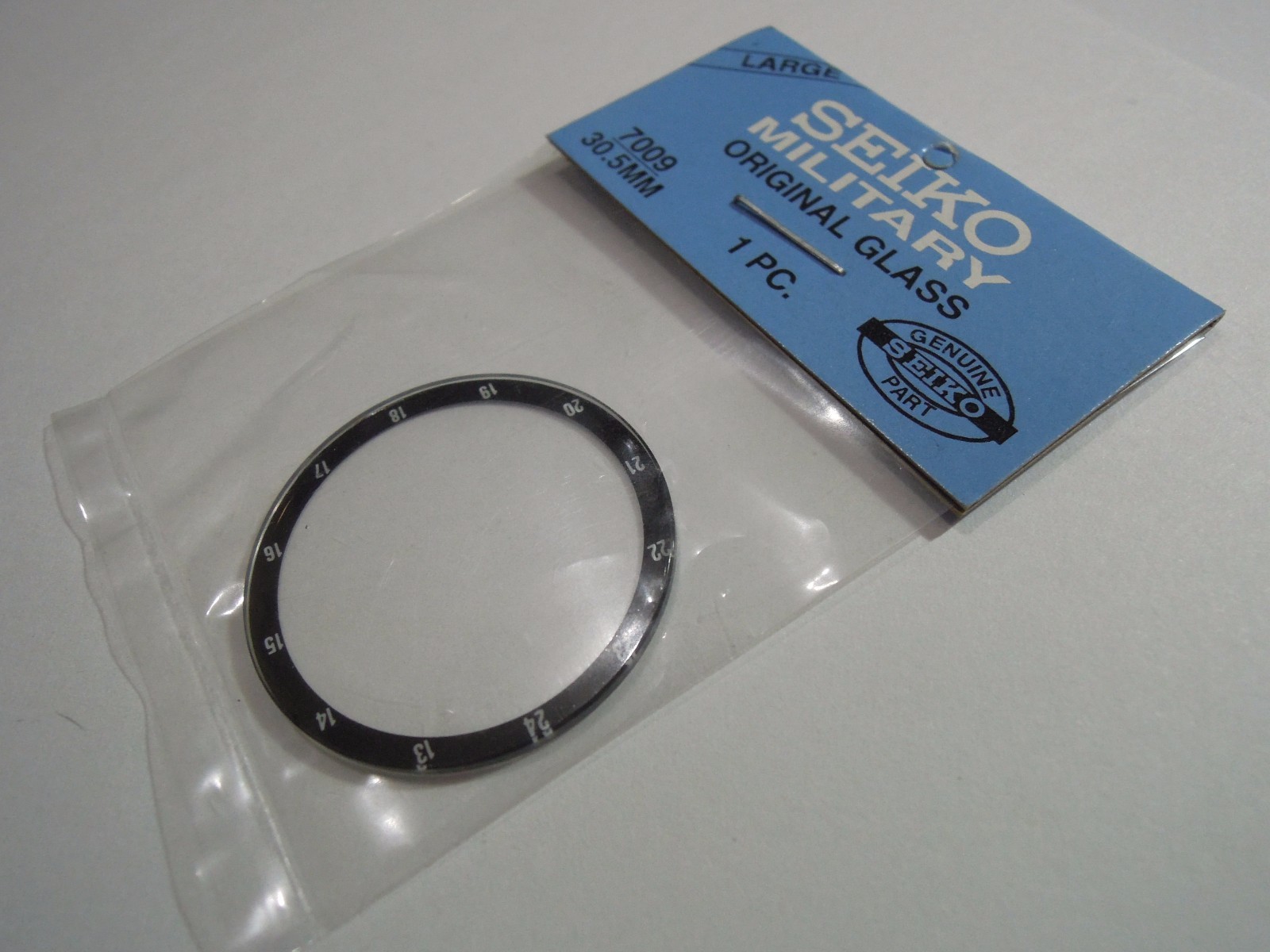 NEW MINERAL WATCH CRYSTAL 30.5mm SEIKO 7009-3160 MILITARY AUTOMATIC MEN’S WATCH