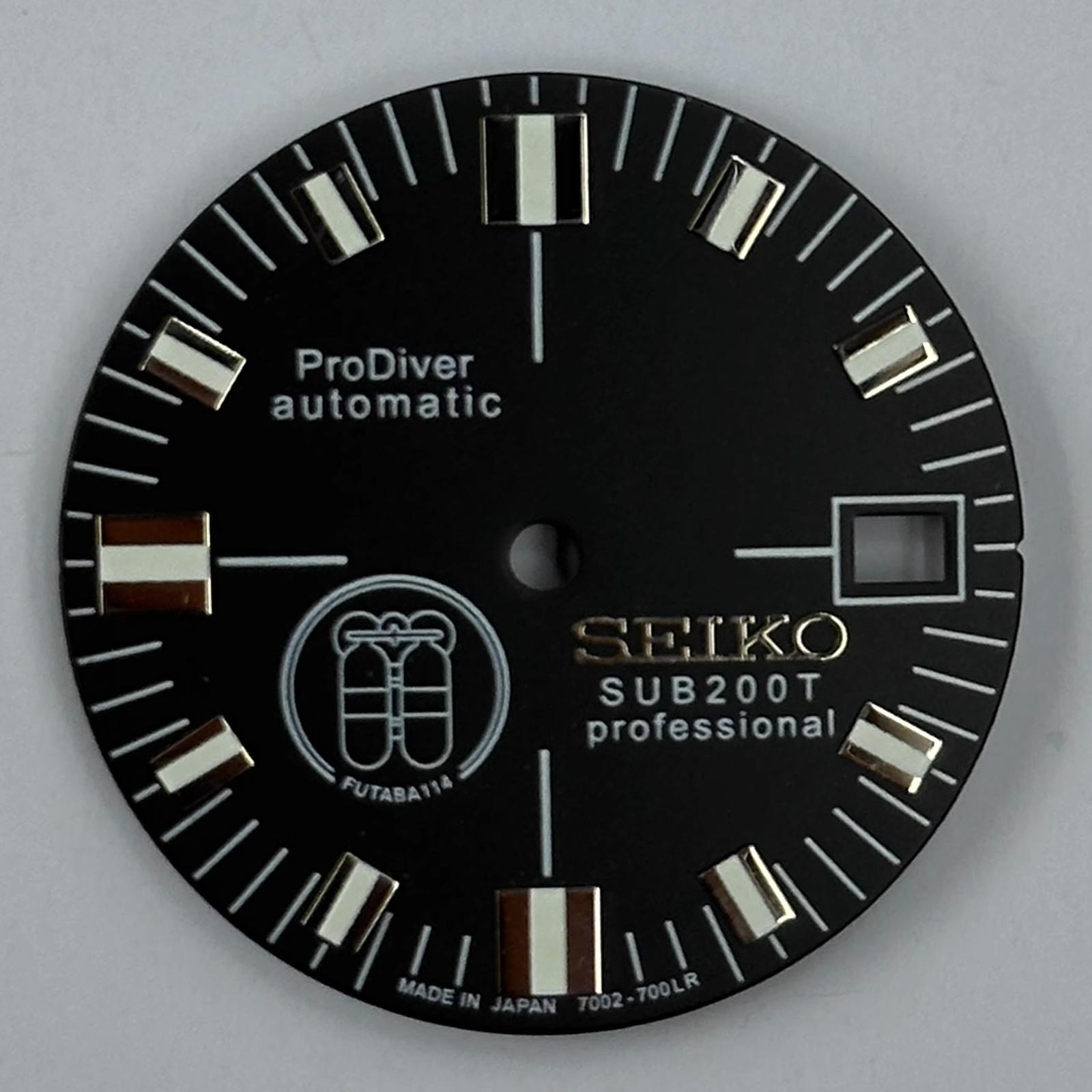 28.5mm Watch Dial Green Luminous Date Fit NH35/NH36 Movement