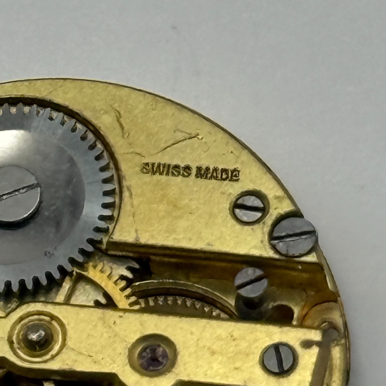 James Walker London Watch Movement Swiss Manual Wind Vintage Parts Repair 23.3mm