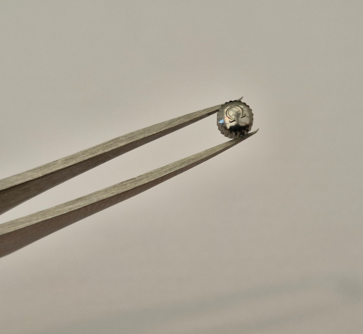 Genuine Omega 4.5mm x 2.8mm Steel Crown – Very Good Condition