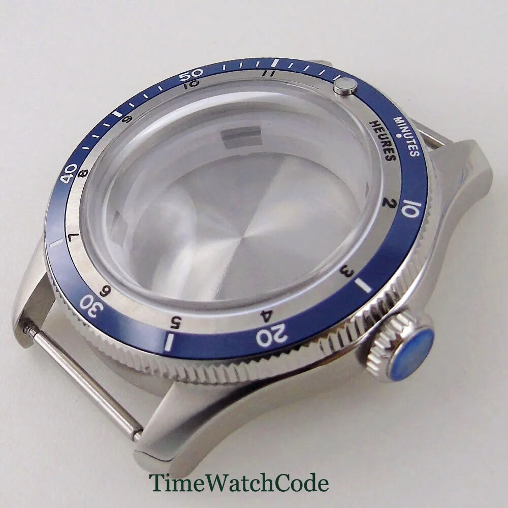 Diving Watch Case for NH35 ETA2824 PT5000 20ATM Double Bow Sapphire Crystal 40mm