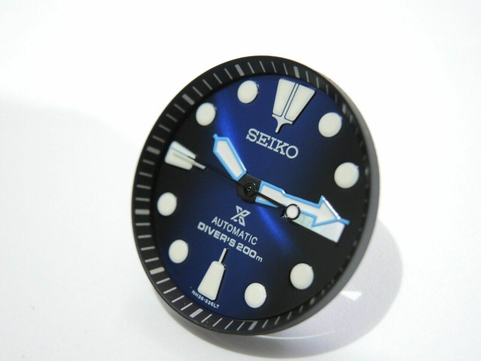 NEW BLACK & BLUE SUNBURST DIAL, M.T & HANDS LARGE DIVERS SKX007-009 / NH36/ 4R36
