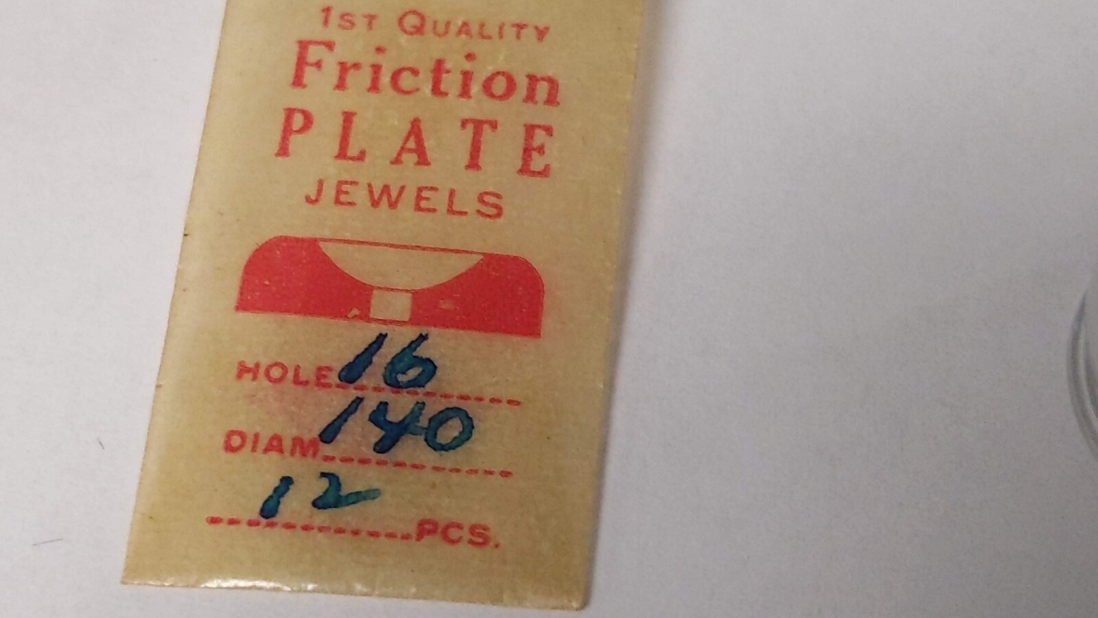 Seitz balance jewels Cat 16/140 (3 per order in 1 bag) for Jaeger Lecoultre plat