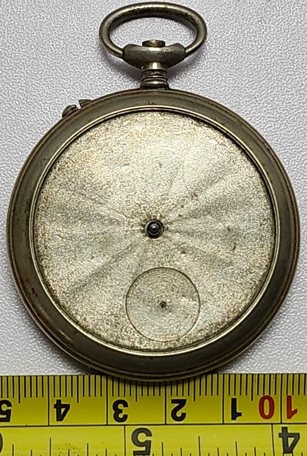 FHF Swiss Made Pocket Watch Movement & Case Pin-Set For Parts Repair