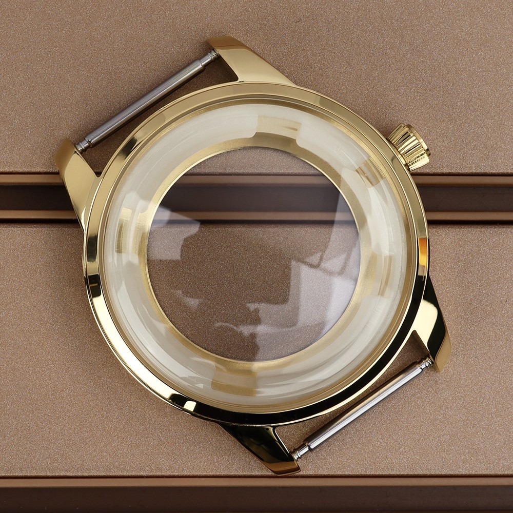 40.6mm/33mm Luxury Gold Watch Case For Seiko NH34 NH35 NH36 NH38 Movement 10ATM