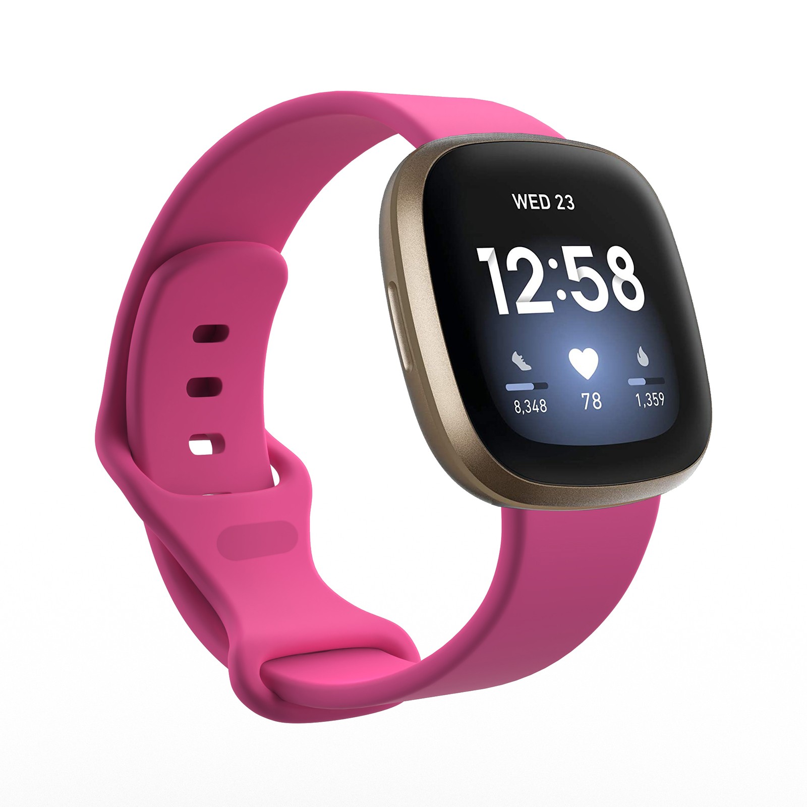 Silicone Watch Band Wristband For Fitbit Versa3, Fitbit Sense Smart Watch
