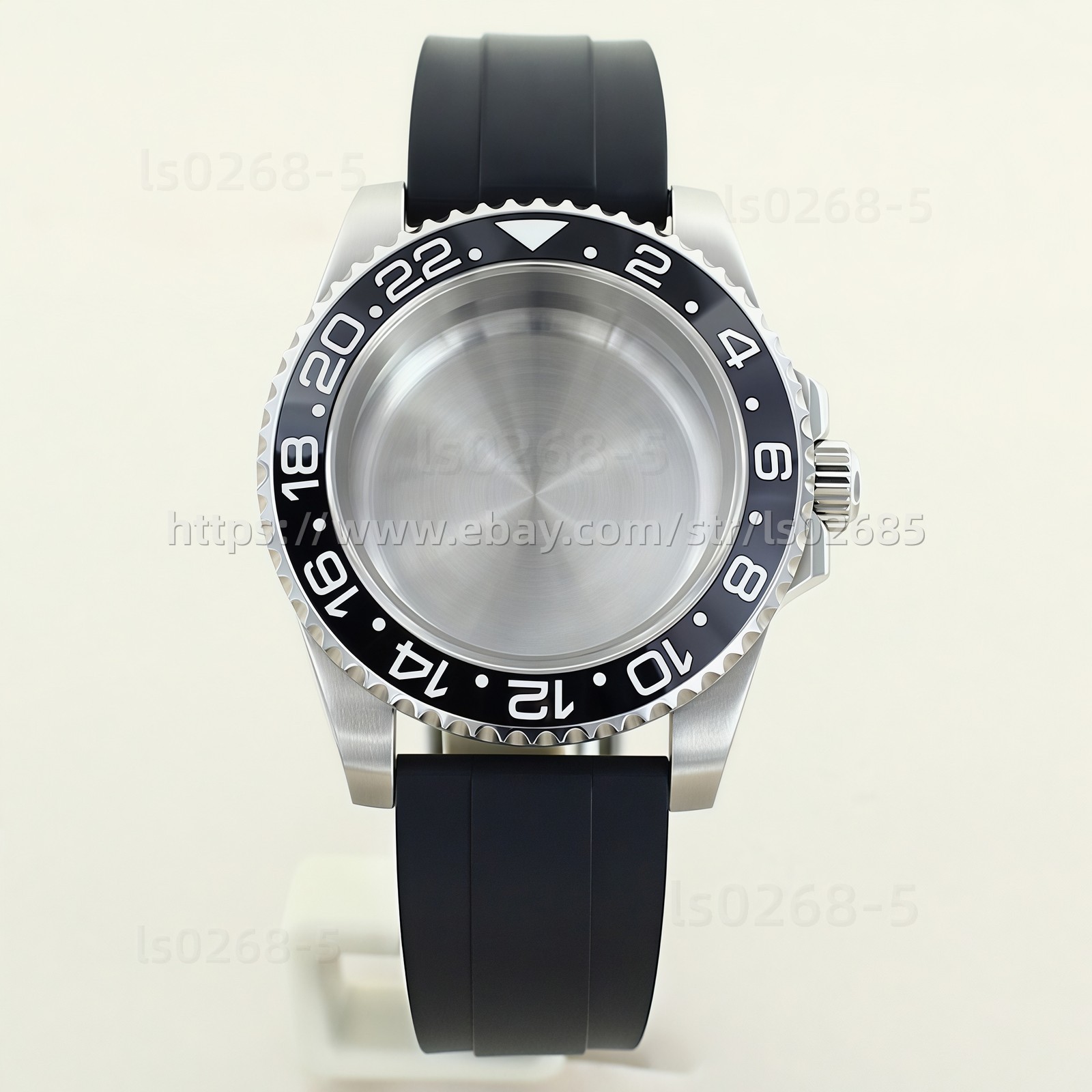 40mm Watch Case Mod Sapphire Glass Ceramic Bezel For NH34 35 36