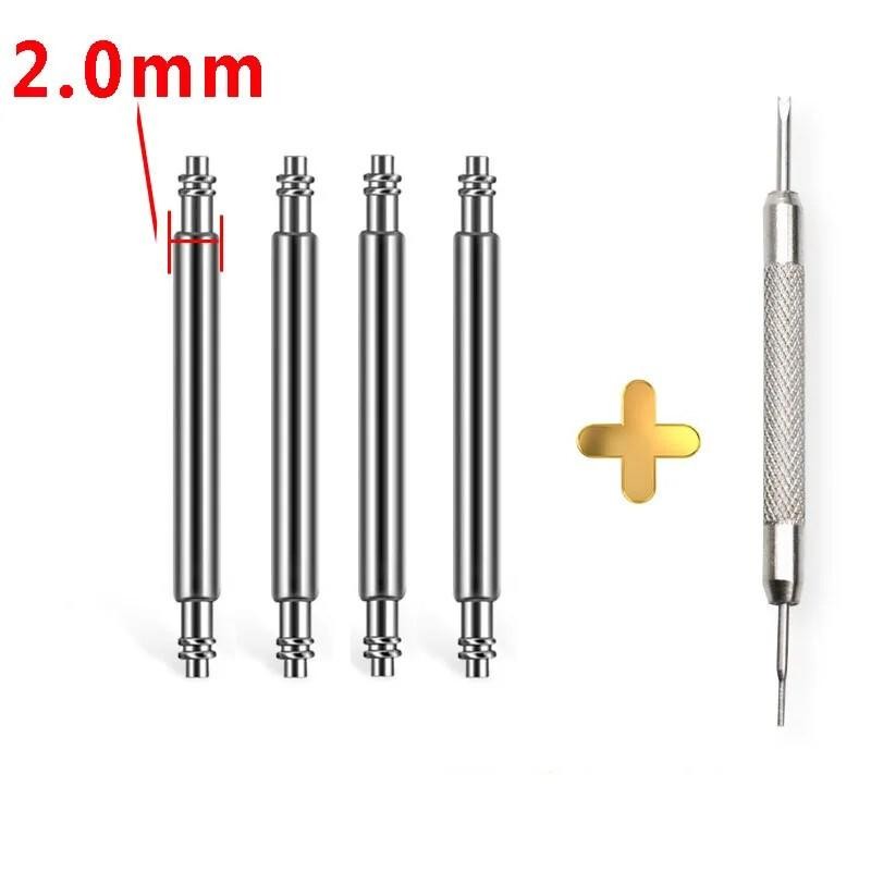 2mm 2.3mm 22 26mm Steel Spring Pins For Garmin Fenix Watch Strap Bars Connecting