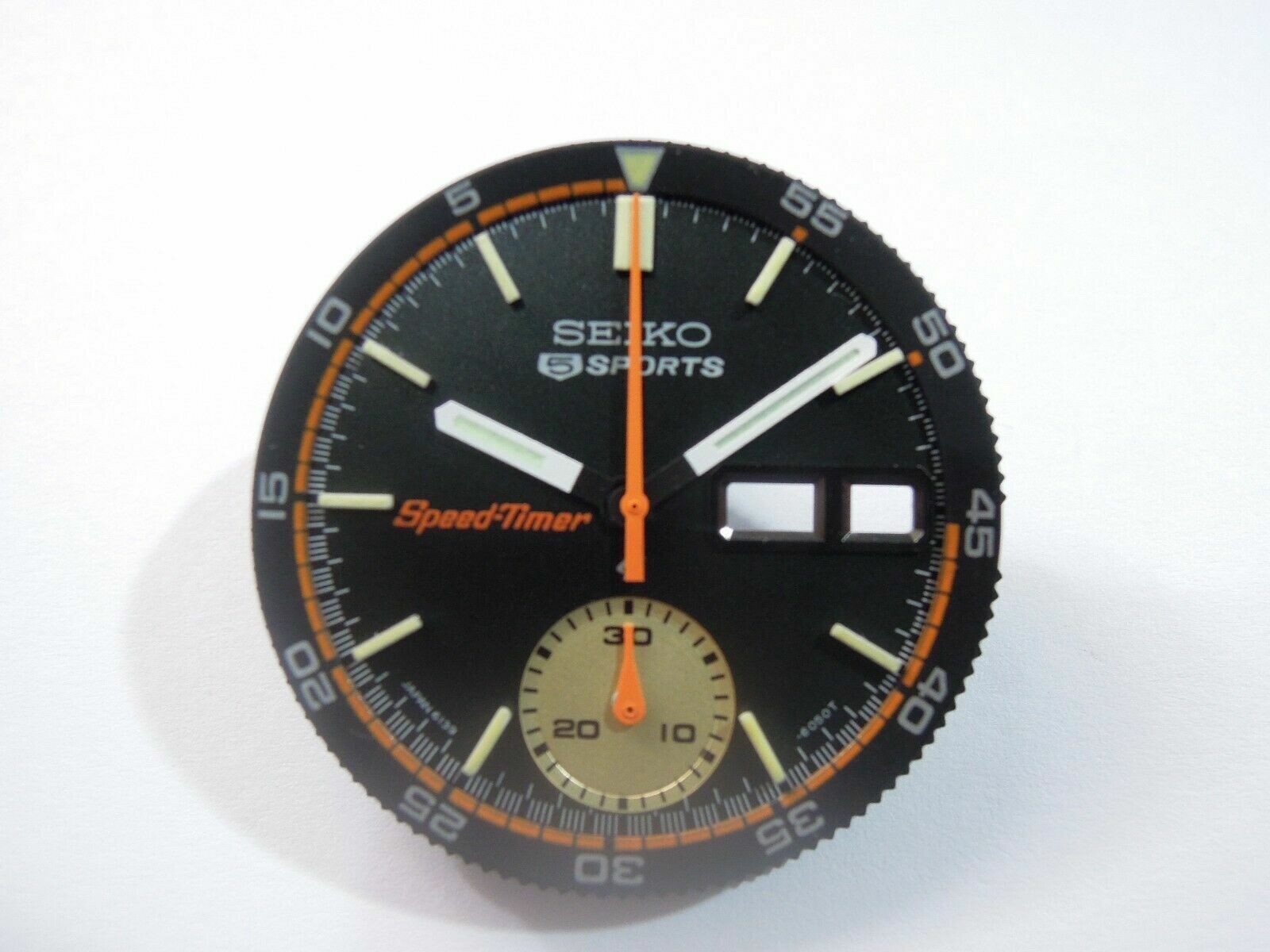 NEW BLACK SPEED-TIMER DIAL,HANDS,INNER BEZEL COKE POGUE CHRONOGRAPH 6139-6032