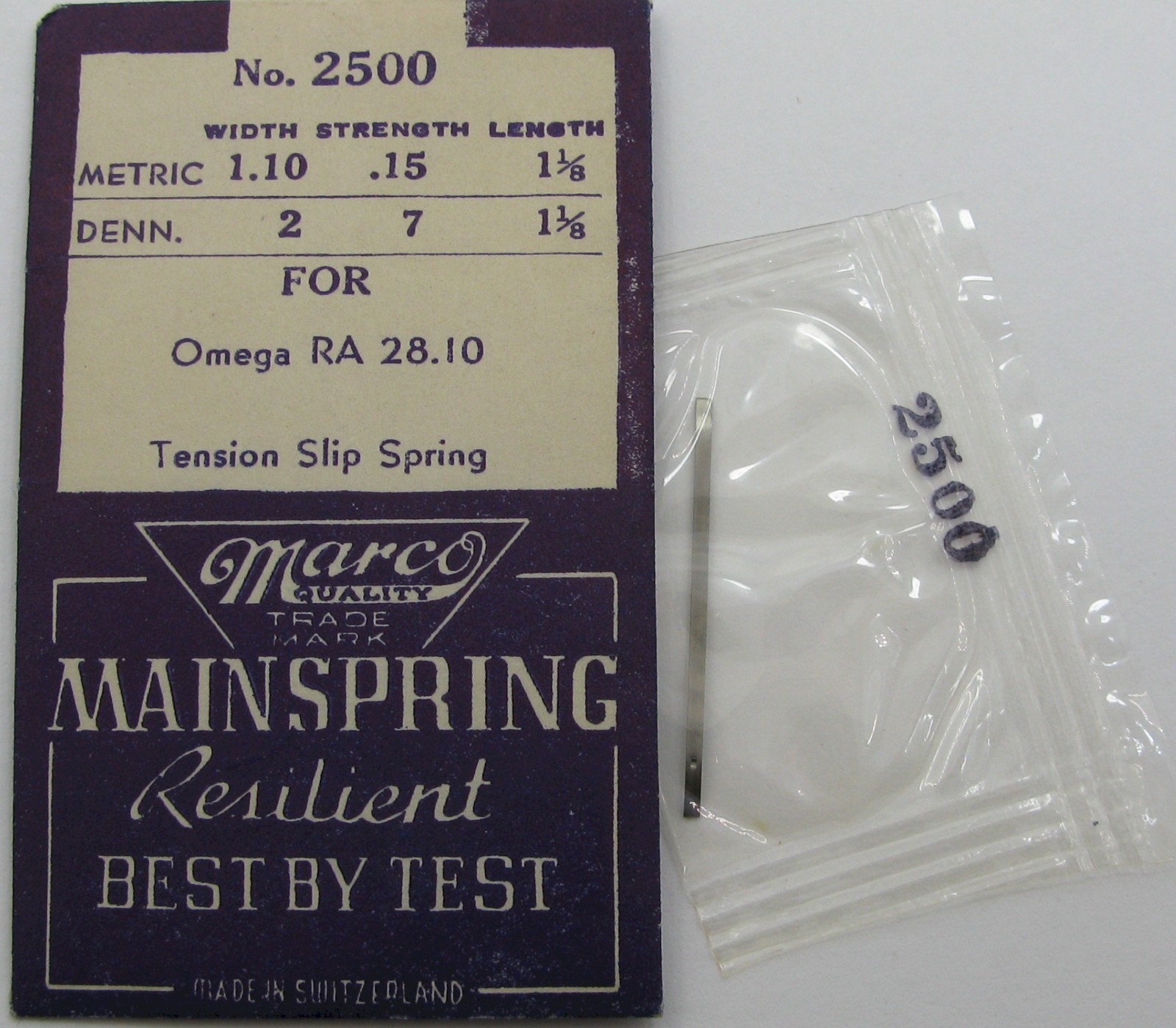 Omega 28.10 351 … watch part #1209 FRICTION BRIDLE / Marco #2500