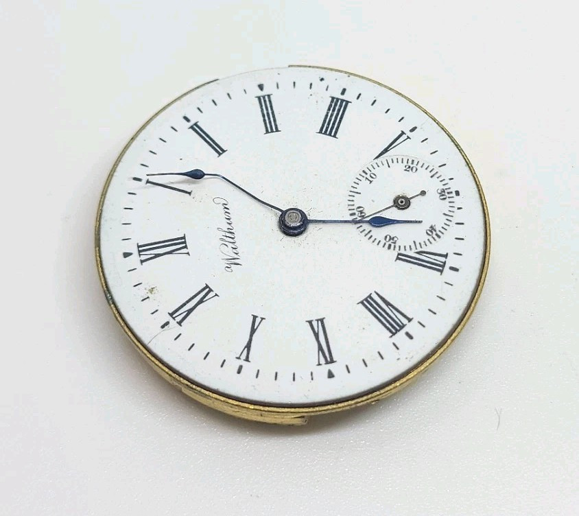 1900 Waltham Model 1891 Grade Seaside 7J 0s Pocket Watch Movement For Repair