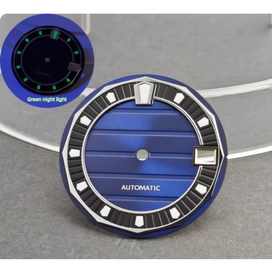 NH35 Dial 28.5mm Green Luminous for NH35/NH36 Movement Watch Parts Watch Dial