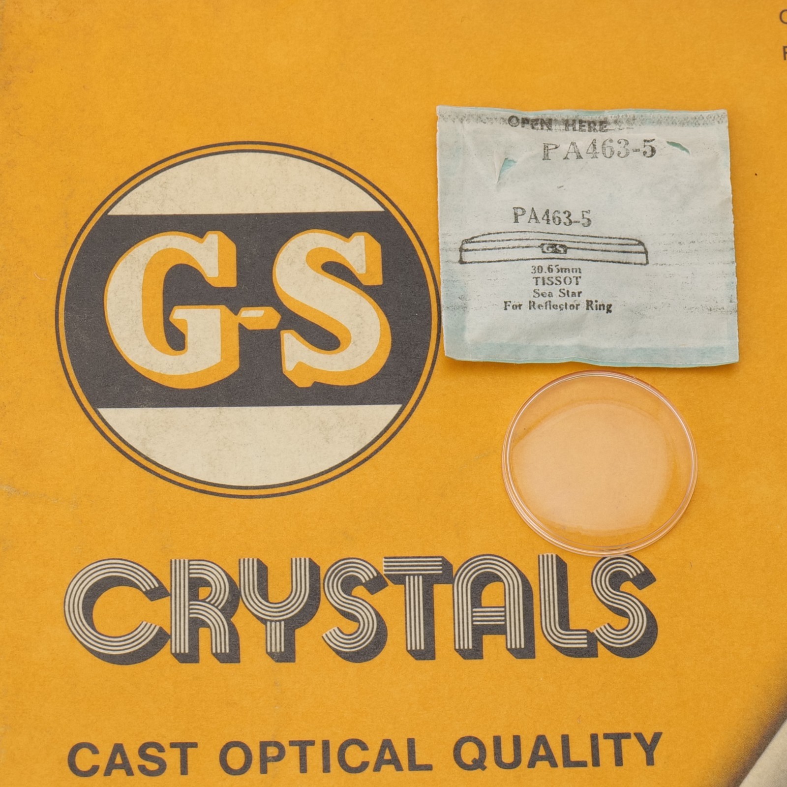 NOS GS Watch Crystal PA463-5 Tissot Sea Star 30.65mm New Old Stock (PA1D2)