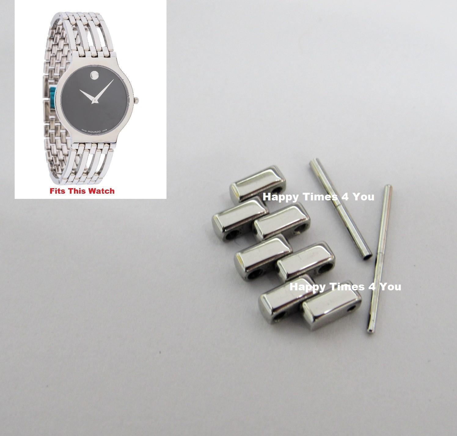 Movado Esperanza Mens Silver Tone Watch Sizing Link