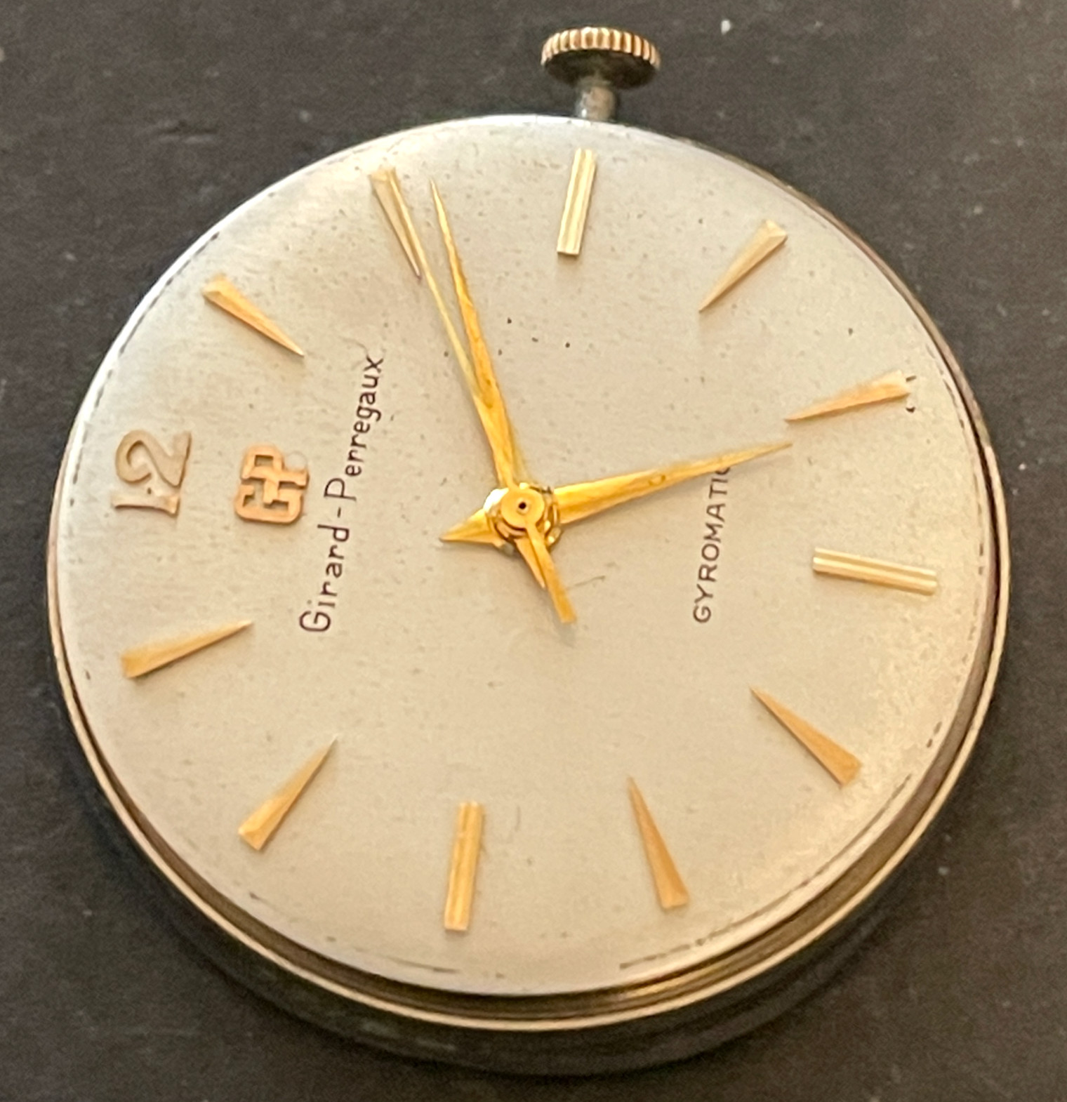 Vintage GirardPerregaux Gyromatic Mens Automatic Watch Movement Ticks 17 G2U