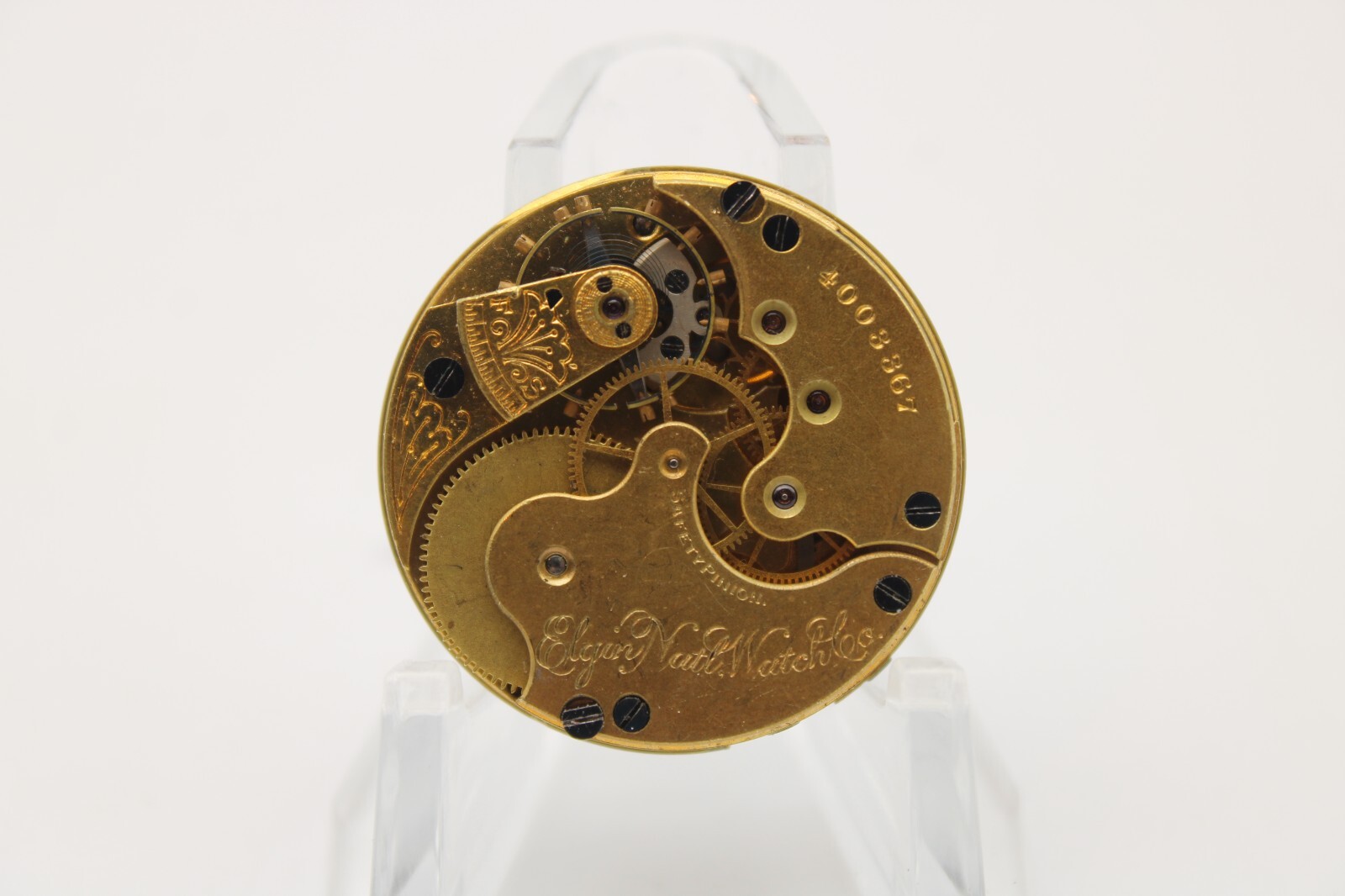 1891 ELGIN POCKET WATCH MOVEMENT 4003367 GRADE 113 0s 11j (QE)