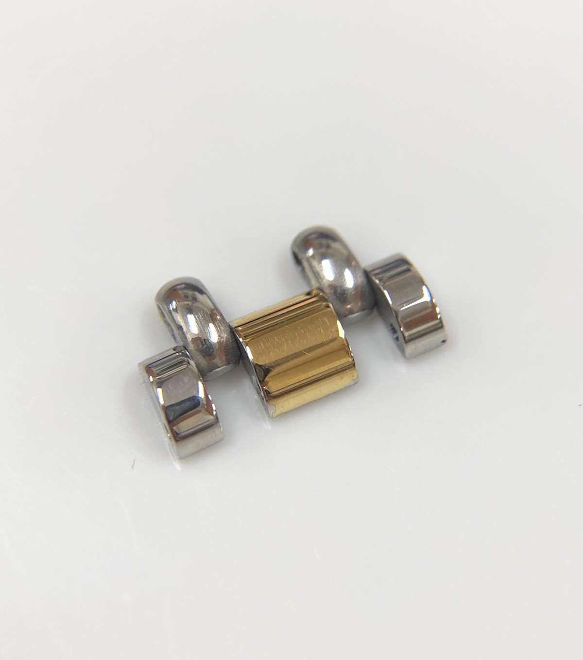 Genuine Gucci 8000M Two Tone Stainless Steel/Gold Plated 15mm Watch Link