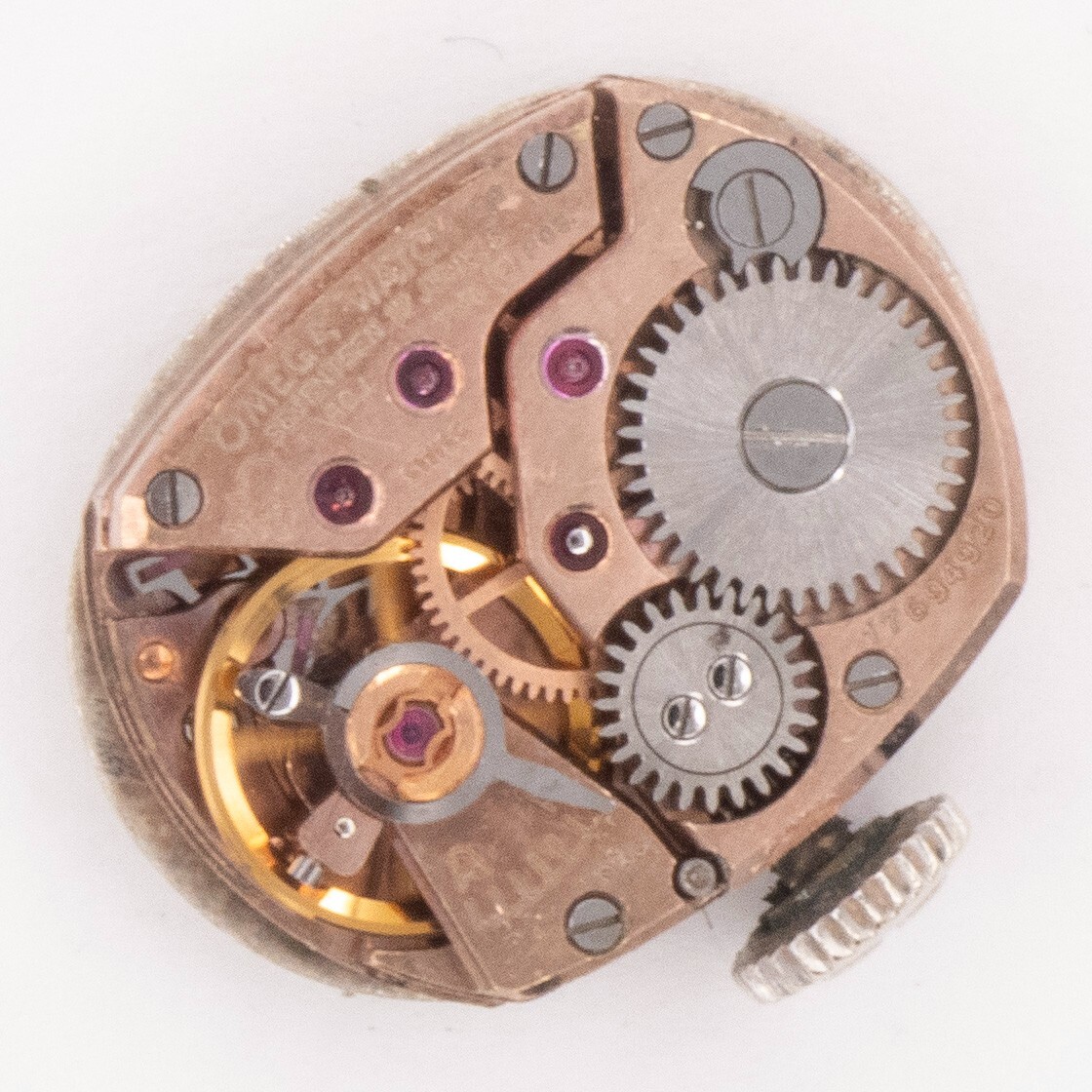 Vintage Omega Caliber 483 17-Jewel 2-Adjustment Wristwatch Movement, Runs