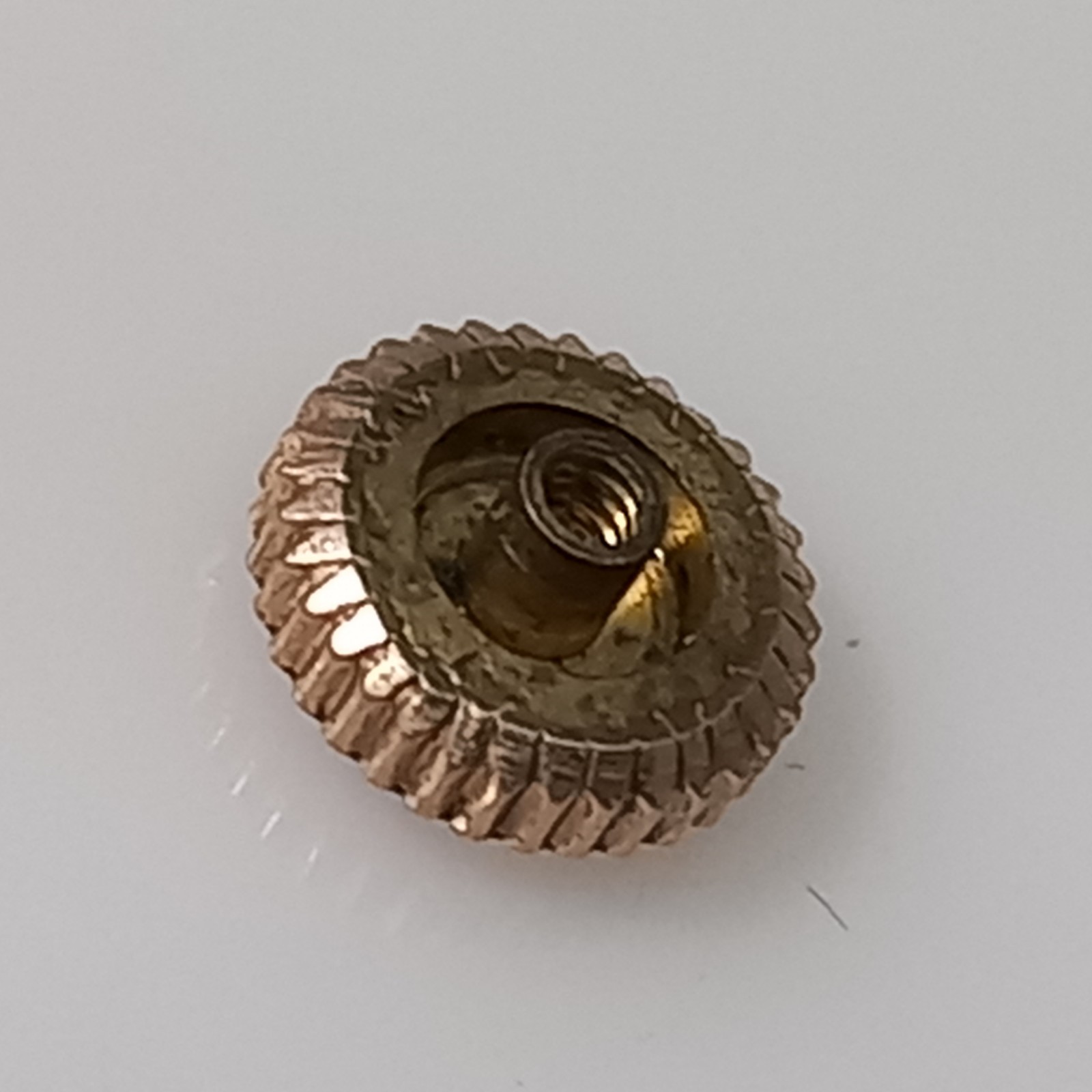 6.5mm Rose Gold Plate Crown For Vintage 1940-60s Swiss Watches Stem: 1.4mm Tap 5