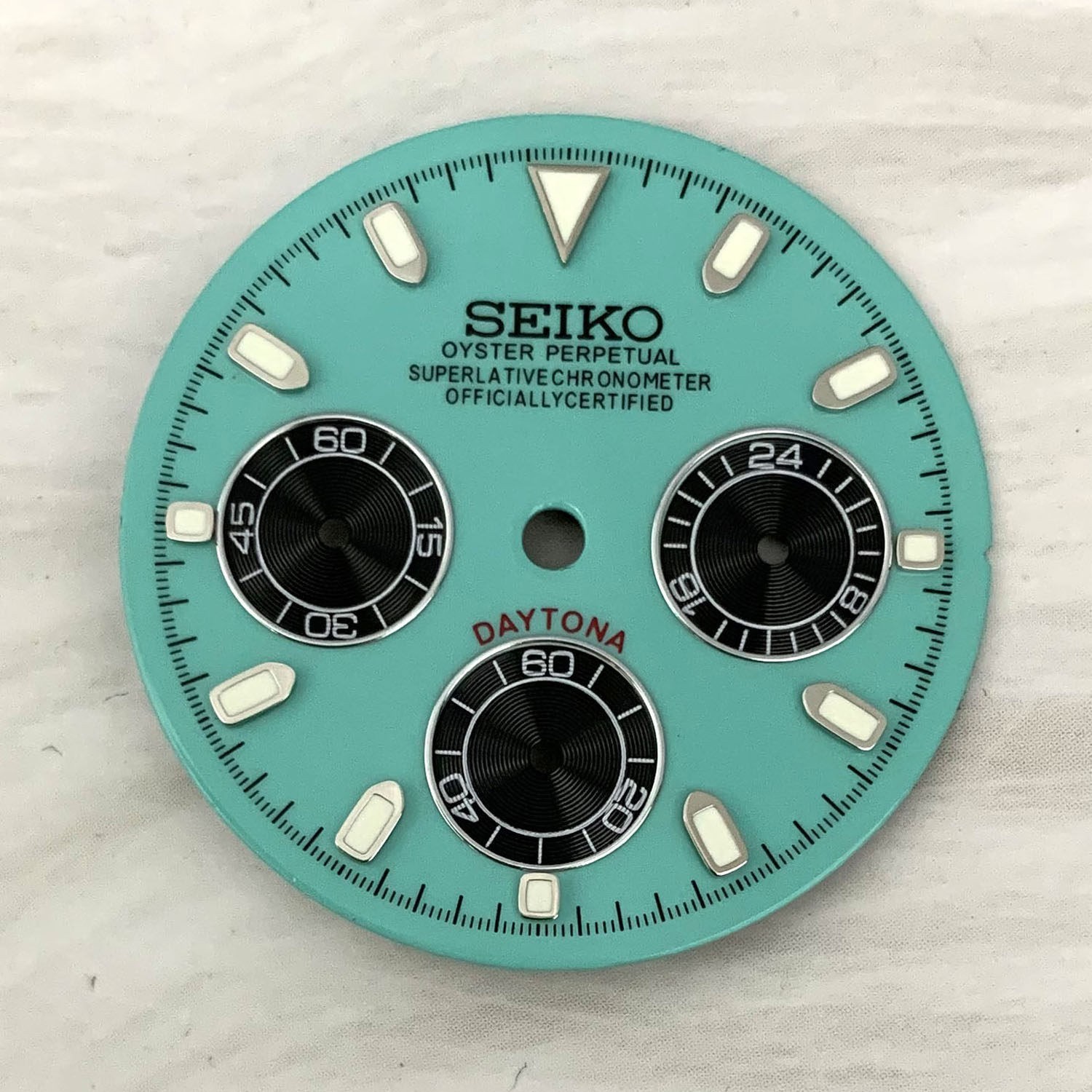29.5mm Multifunctional Watch Dial Green Luminous for VK63 Movement Accessories