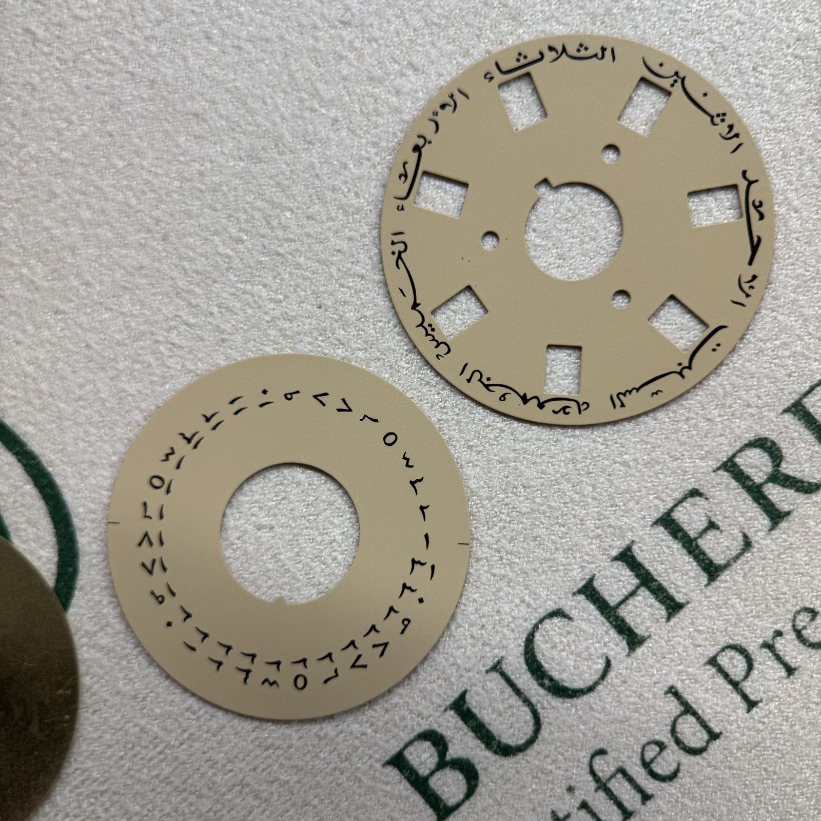 ARABIC CALENDAR DISCS FOR ROLEX PRESIDENT DAY DATE 1556 1807 1802 1803 CHAMPAGNE