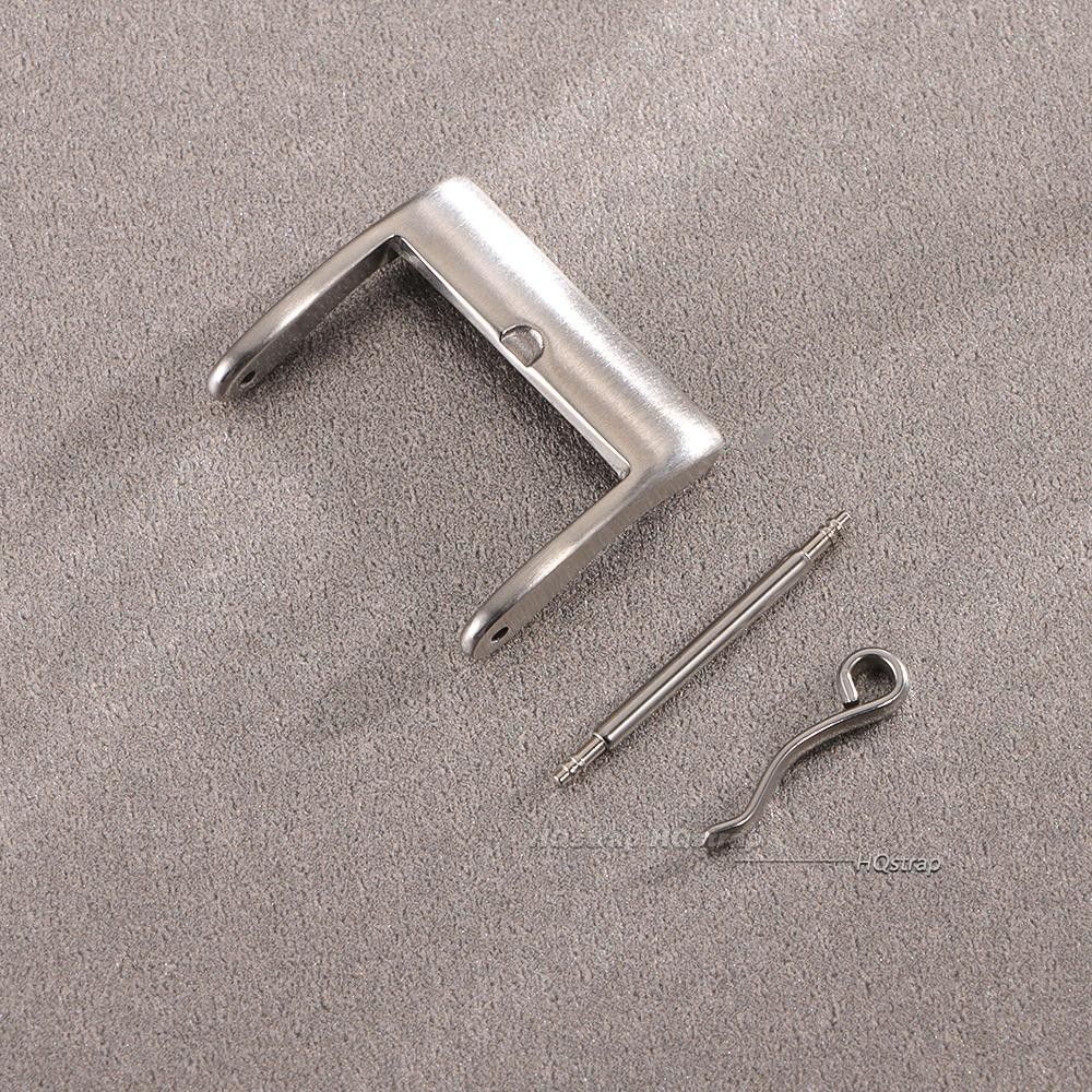 16mm 18mm Stainless Steel Watch Buckle Matte Pin Clasp Strap Replacement Kit