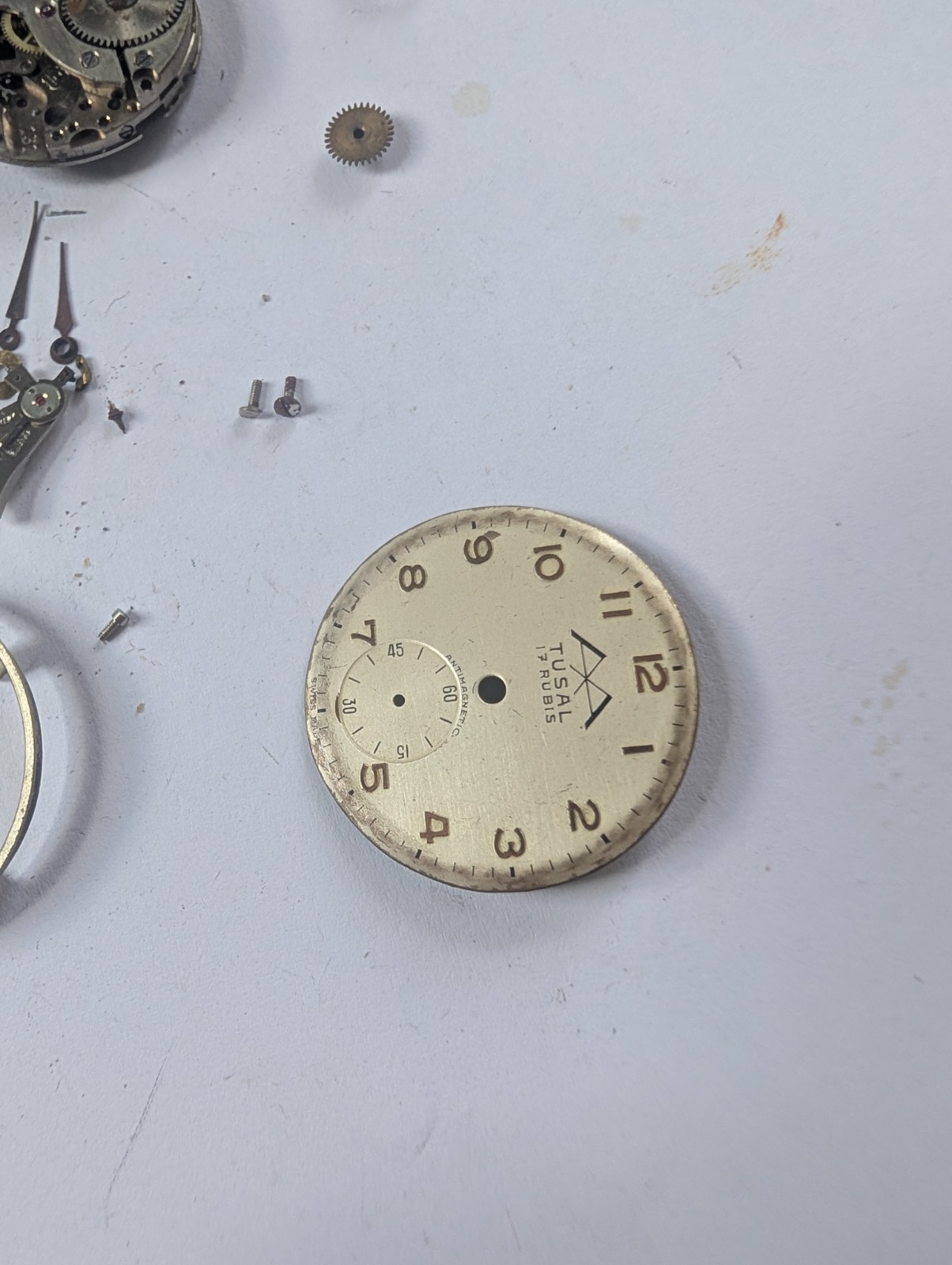 Vintage Arogno 151 Mechanical Watch Movement (In Bits)